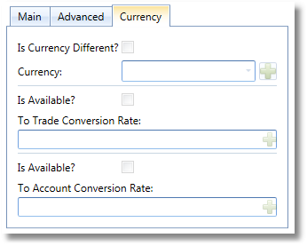 Trade Expense Currency Settings