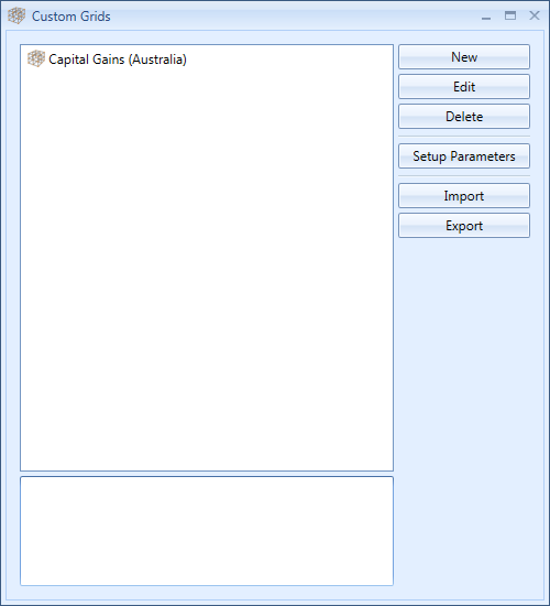 Custom Grids Window