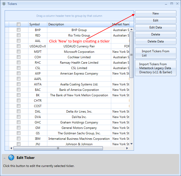 How to Add a Ticker in Tickers Window | Stock Portfolio Organizer 