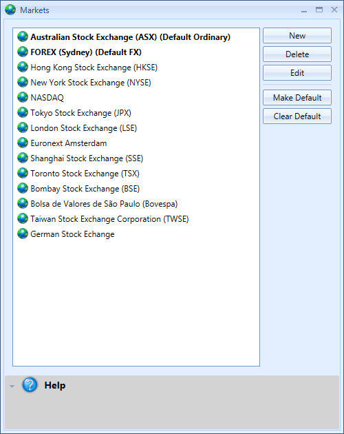 Markets Window | Stock Portfolio Organizer