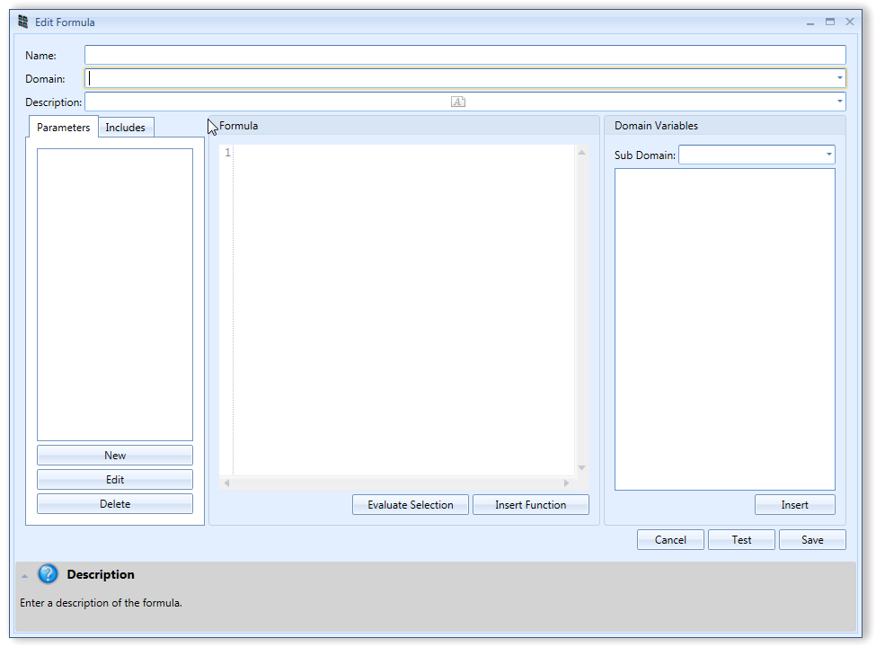 New Formula Window | Stock Portfolio Organizer