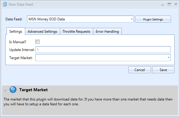 New MSN Money Data Feed Window | Stock Portfolio Organizer